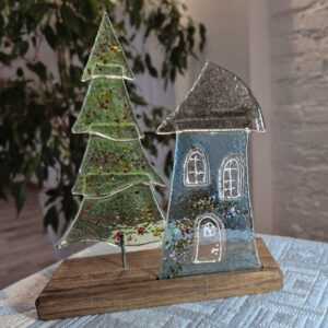 Choinka przy domku FS