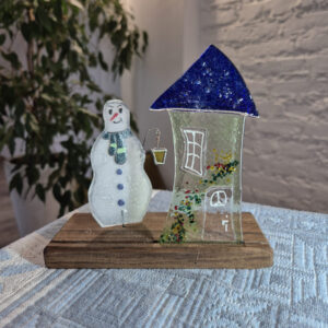 Bałwan przy domku FS