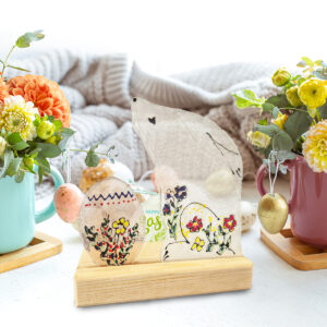 Zajączek Wielkanocny ozdoba stojąca fusing FS