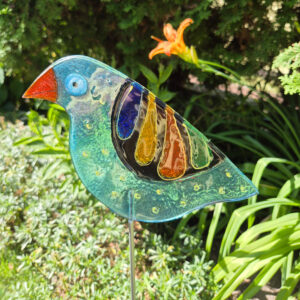 Ptak fusing ozdoba ogrodowa stojąca