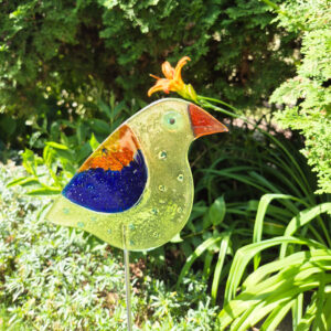 Ptak fusing ozdoba ogrodowa stojąca