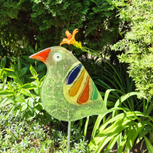 Ptak fusing ozdoba ogrodowa stojąca