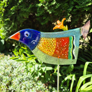 Ptak fusing ozdoba ogrodowa stojąca