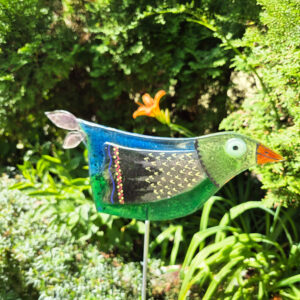 Ptak fusing ozdoba ogrodowa stojąca