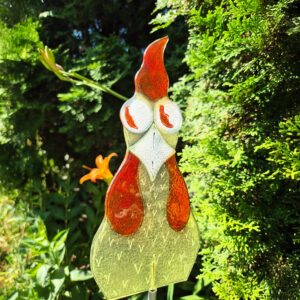 Kogucik fusing ozdoba ogrodowa stojąca