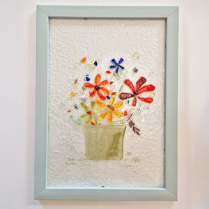 Bukiet kwiatowy fusing obraz wiszący