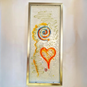 Zbłąkane serce fusing obraz wiszący