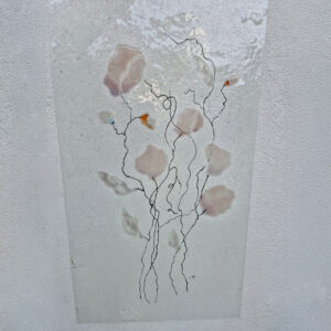 Polne kwiaty fusing obraz